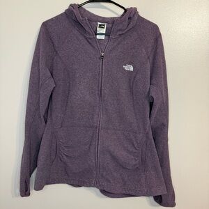 The North Face TKA‎ 100 Performance Fleece Full Zip Hoodie Purple Women’s XL